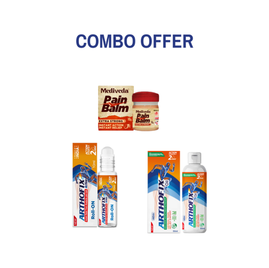 Combo Offer(Roll On + Arthofix Oil + Cream Tube)