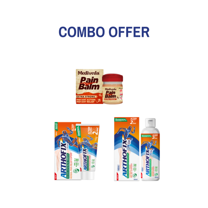 Combo Offer(Pain Balm + Arthofix Oil + Cream Tube)
