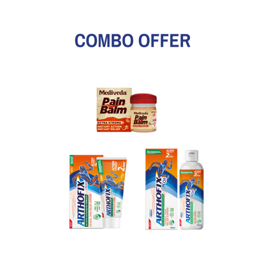 Combo Offer(Pain Balm + Arthofix Oil + Cream Tube)
