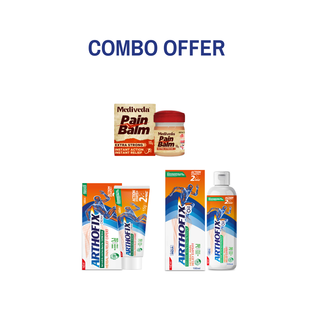 Combo Offer(Pain Balm + Arthofix Oil + Cream Tube)